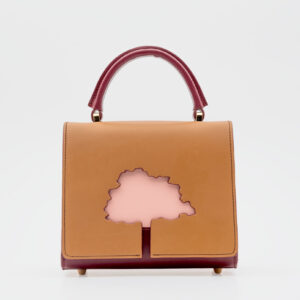 Absurde One Way Beige Small Leather Shoulder Bag - Brown, Absurde