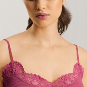 Hanro Woolen Lace Spaghetti Top