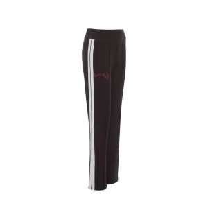 Sun&Swan Chocolate sport pants with stripes and a red logo