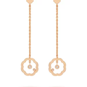 Stephanie Kalck Bohemian Mimosa Earrings Rose Gold
