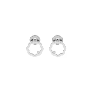 Stephanie Kalck Mimosa Earrings in White Gold