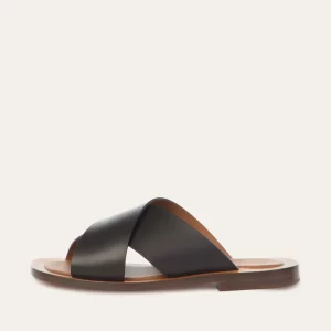 Ambleme Madrgue Sandals in Full Graine Black
