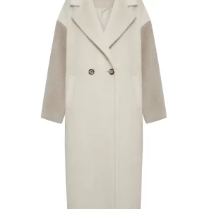 Bigardini Elara Women’s Oversize Cashmere Coat - Cappuccino Beige