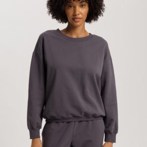 Hanro Natural Living Sweatshirt in Black Pearl