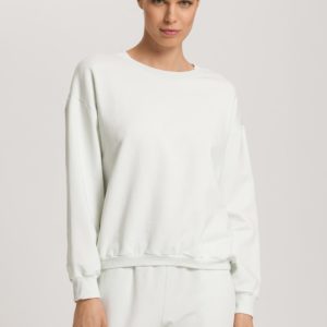Hanro Natural Living Sweatshirt in Green Beryl