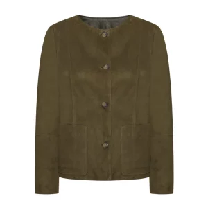Bigardini Sue Women’s Suede Jacket - Khaki