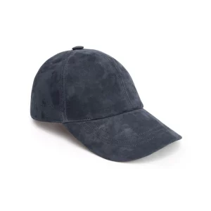 Bigardini Zen Unisex Suede Baseball Cap - Navy - Bigardini, Navy