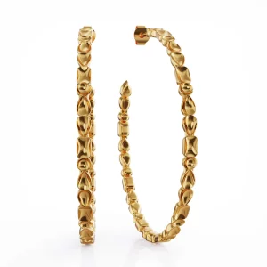 ADELINE HOOP EARRINGS, 18K GOLD VERMEIL