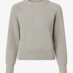MIRÉ Cashmere Round Neck Sweater - Oat